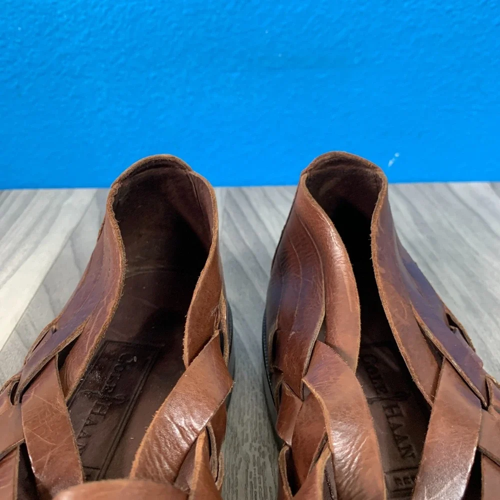 Cole Haan Resort Huarache Vintage Woven Leather Sandals Mens 10.5 D Shoes 09237